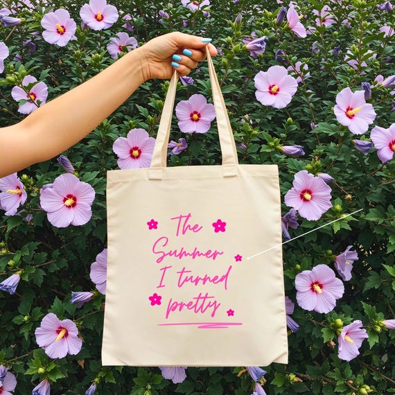 The Summer I Turned Pretty Tote Bag, TSITP Merch, Beach Bag, Book Lover Gift, Gift for Her, Canvas Bag, Preppy Stuff