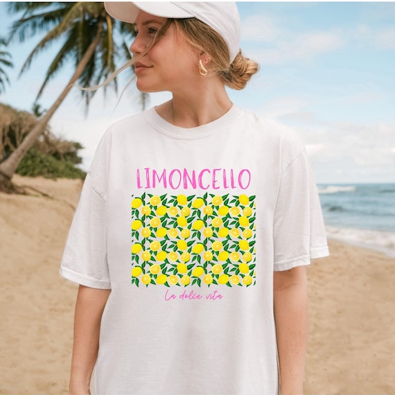 Limoncello lemon Shirt, summer shirt, comfort colors, Italy shirt, Italian Summer shirt, Tomato Girl Summer, Oversized tshirt, Gift for Her