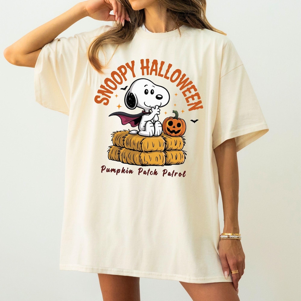 Snoopy T-Shirt, Halloween Shirt, Pumpkin Patch Shirt, Fall Shirt, Halloween T Shirt, Autumn Shirt, The Peanut Lover, Halloween Tee, Fall Tee Bespoketshirt Collections