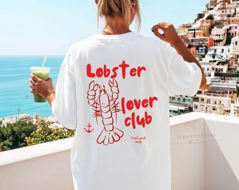 Lagosta em SVG, Estética de Pescador em PNG, ecobag em PNG, Verão em PNG, La Dolce Vita em SVG, Camiseta de Lagosta, Download Digital em PNG, Impressões Digitais em PNG
