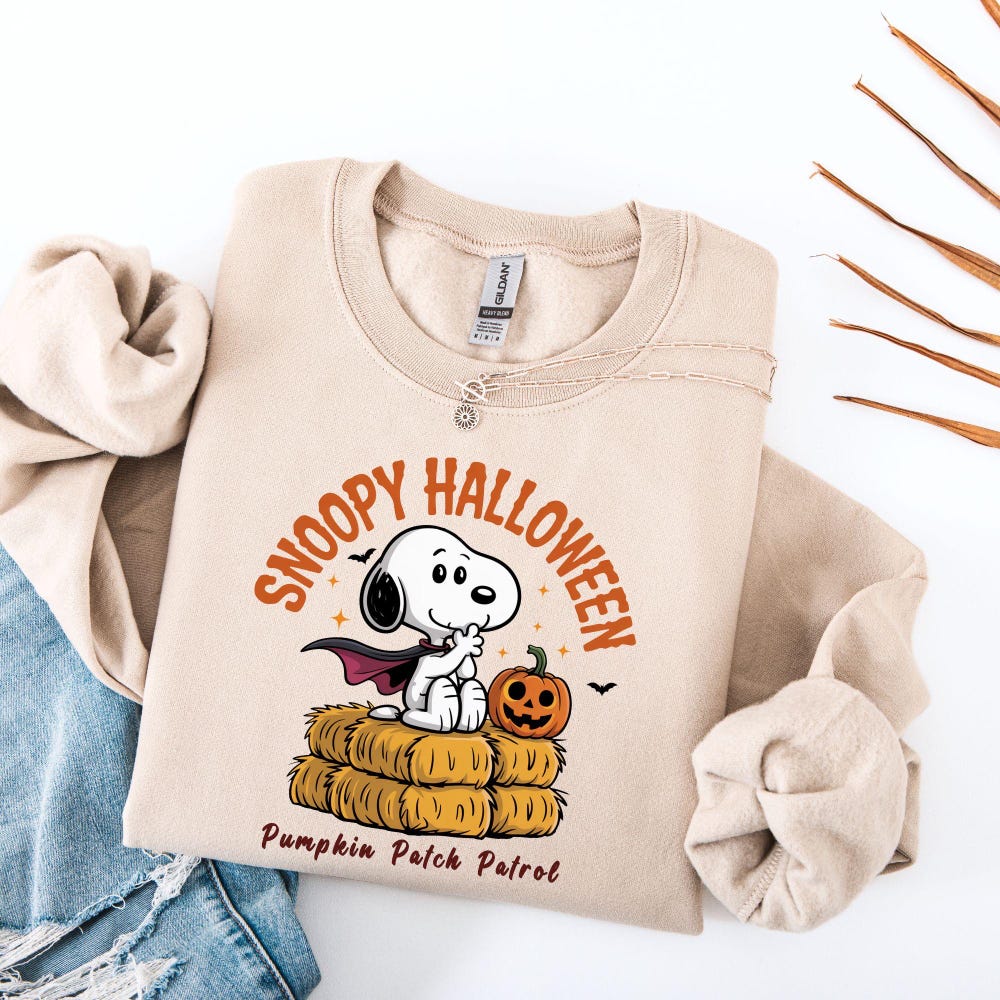 Snoopy Halloween, Snoopy Crewneck, Halloween Sweatshirt, Pumpkin Sweatshirt, Fall Sweatshirt, Autumn Sweatshirt Shirtstore24H