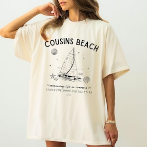 Cousins Beach T-Shirt, TSITP Shirt Der Sommer, den ich hübsch machte, Comfort Colors, Team Conrad, Team Jeremiah, Strandsommer-Shirt, TSITP Merch