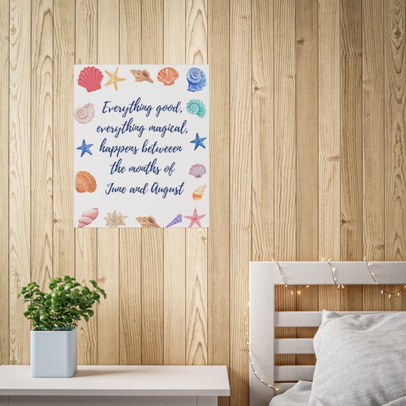 The Summer I Turned Pretty Wall Art, TSITP Poster, Coastal Decor, Summer Poster Print, Beach House Decor, Cousins Beach, Gift for her