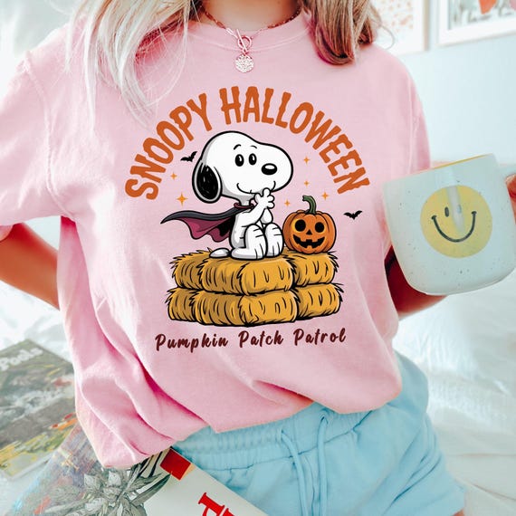 Snoopy T-shirt, Halloween Shirt, Pumpkin Patch Shirt, Fall Shirt, Halloween t shirt, Autumn Shirt, The Peanut lover, Halloween Tee, Fall Tee