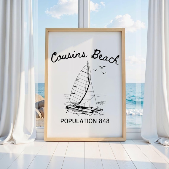 TSITP poster, Cousins Beach print, The Summer I Turned pretty poster, tsitp svg, cousins beach svg, tsitp digital download