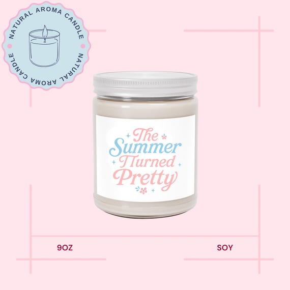 The Summer I Turned Pretty Candle, Soy Candle, TSITP Merch, Scented Candle, Summer candle, Gift for Her, 9oz Soy Candle, Bookish Gift