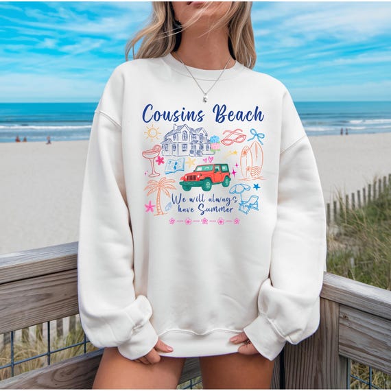 Cousins Beach, Summer I turned pretty sweatshirt, TSITP Merch, Cousins Beach pullover, Summer Shirt, Book Lover Gift, TV Show, Gift for Her