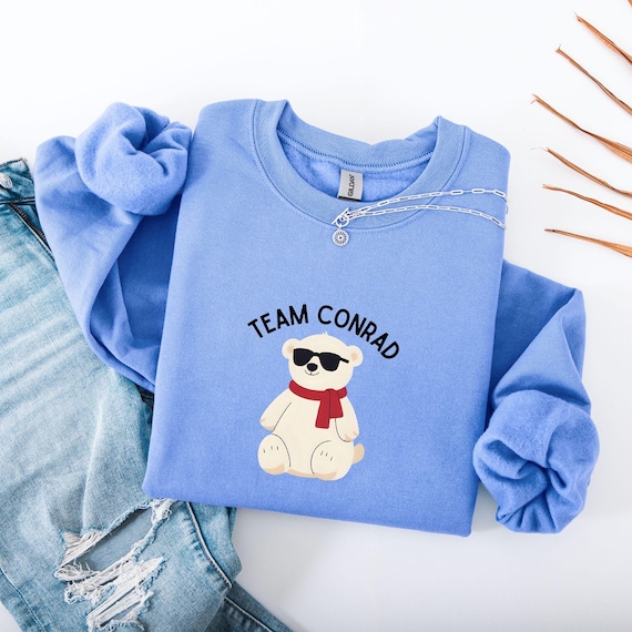 Team Conrad Sweatshirt: Junior mint pullover, Bookish crewneck