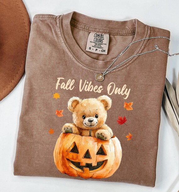 Fall Shirt, Teddy Bear Pumpkin T-shirt, Halloween Shirt, Pumpkin Patch Shirt, Comfort Colors Fall tshirt, Pumpkin Shirt, Autumn Shirt