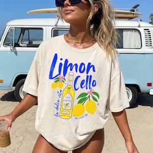 Limoncello Shirt, Lemons T-Shirt, Italian Summer Shirt, La Dolce Vita Tee, Comfort Colors Summer Shirt
