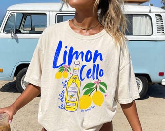 Limoncello Shirt, Lemons T-Shirt, Italian Summer Shirt, La Dolce Vita Tee, Comfort Colors Summer Shirt