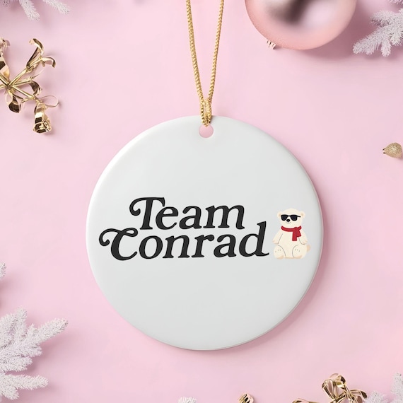Team Conrad ornament, Gift for Book Lover