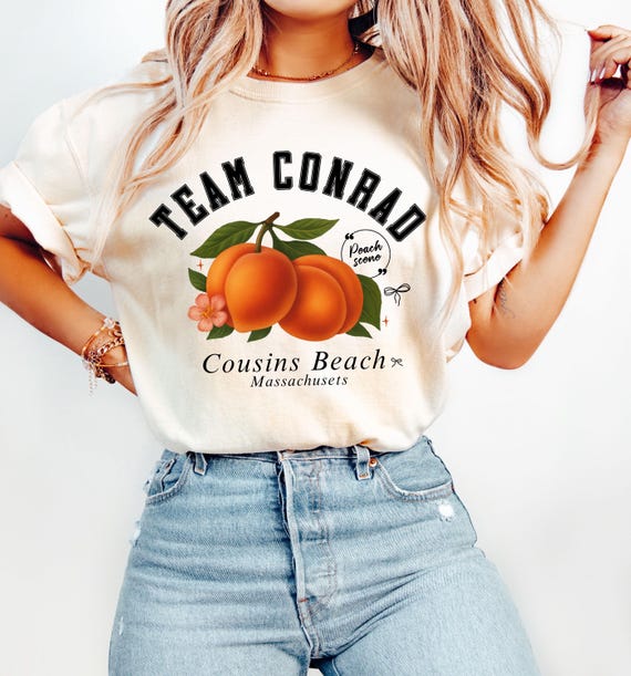 Team Conrad Comfort Colors Shirt: The Summer I Turned Pretty Peach Scene