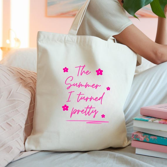 The Summer I Turned Pretty Tote Bag, TSITP Merch, Beach Bag, Book Lover Gift, Gift for Her, Canvas Bag, Preppy Stuff