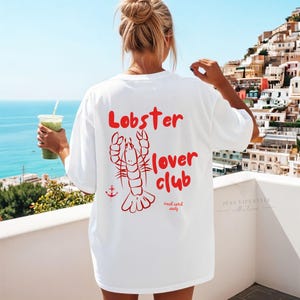 Lobster Lover Club T-shirt |Coastal Seafood Tee