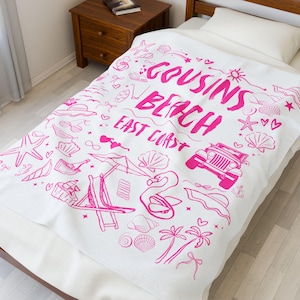 Cousins Beach Blanket: TSITP Inspired Velveteen Plush Throw