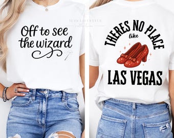 Theres no place like Las Vegas png, off to see the wizard png, digital download