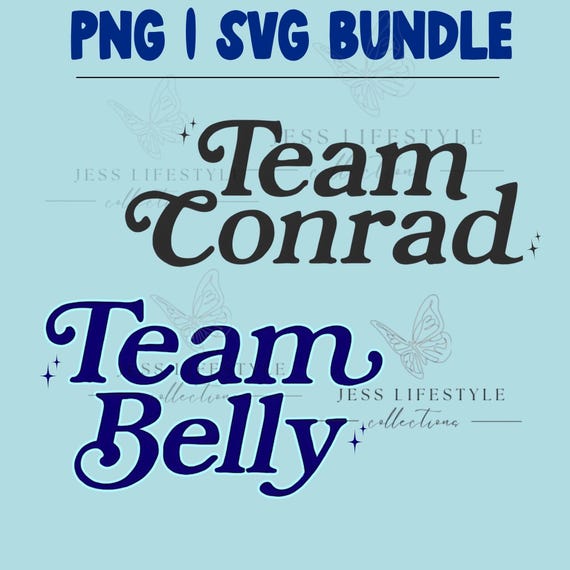 The Summer I Turned Pretty PNG, Team Conrad, Team Belly, TSITP png, tsitp svg  cousins beach, tsitp digital download, Instant Download dtf,