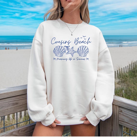 Cousins Beach Sweatshirt, Summer I Turned Pretty, Summer Shirt, TSITP Merch, TV Show, Team Conrad, Beachy,  Book lover gift, Gift for Her
