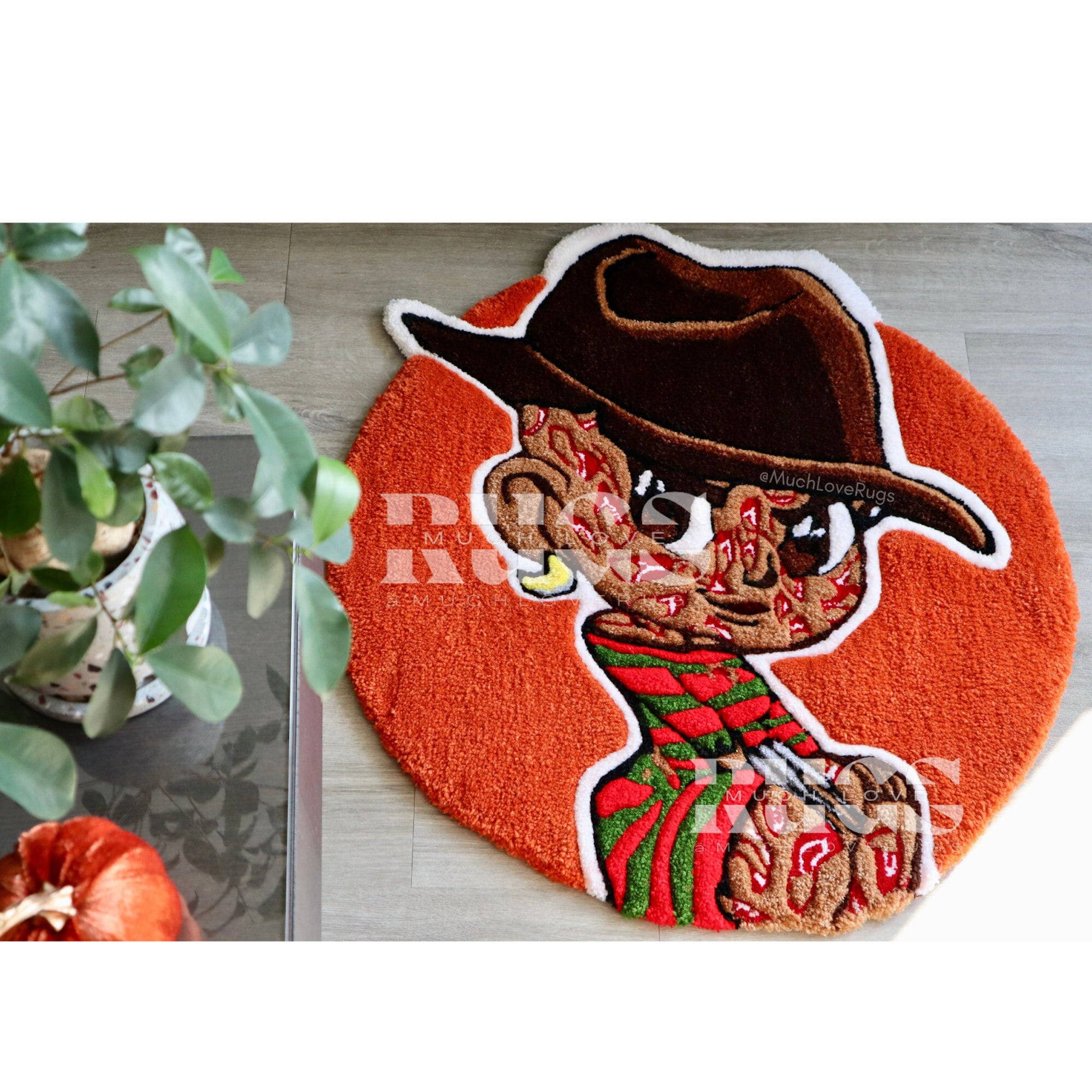 Horror Tuft Rug Hand Tufted Rug | Horror Movie Props | Halloween Rug | Wall Hanging Rug ...