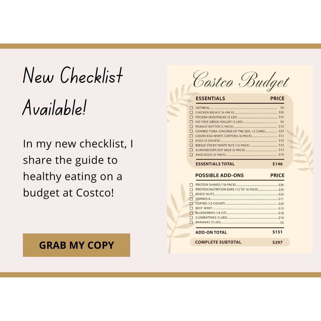 Costco Healthy Eating Budget Etsy