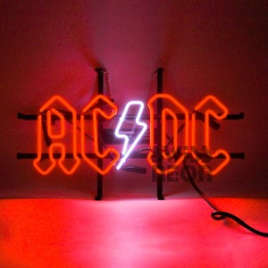 ACDC Neon Lights Genuine Glass Neon Light Art Stylish Home Décor Unique ...