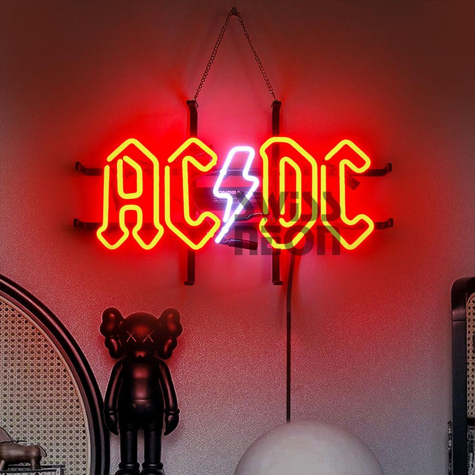 ACDC Neon Lights Genuine Glass Neon Light Art Stylish Home Décor Unique ...