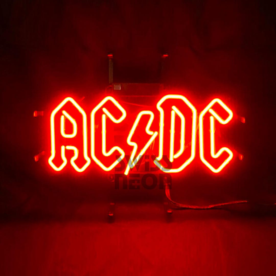ACDC Neon Sign Family Wall Modern Creative Neon Decor Personalized Neon ...