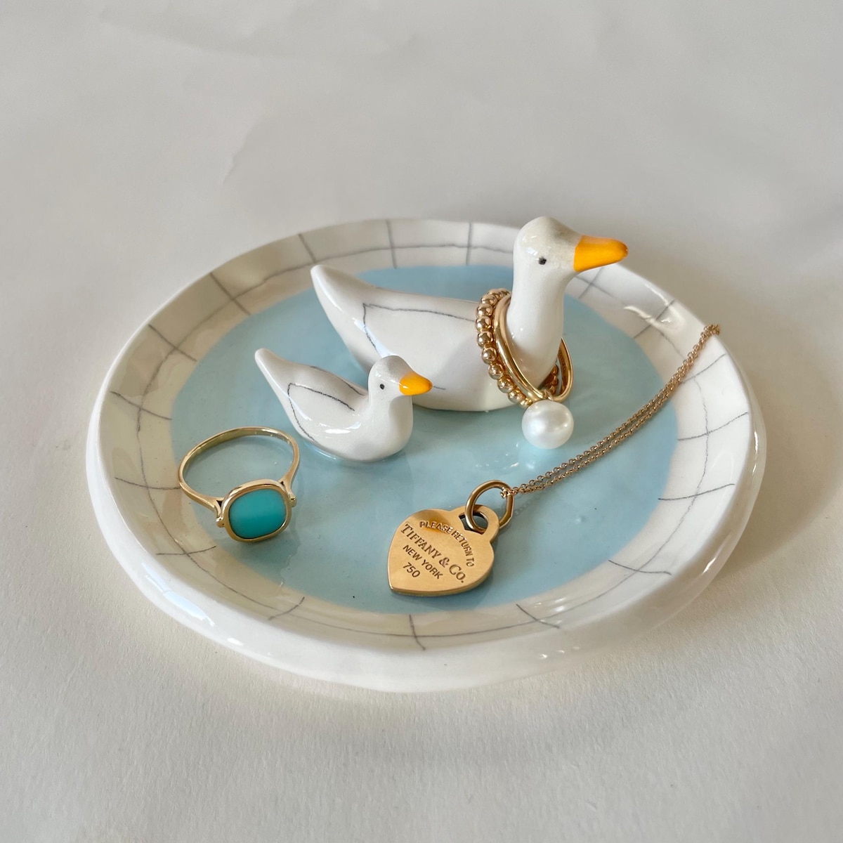 Quack Quack Ring Dish, Trinket Dish, Birthday Gift , Baby Shower Gift,handmade in California - Etsy