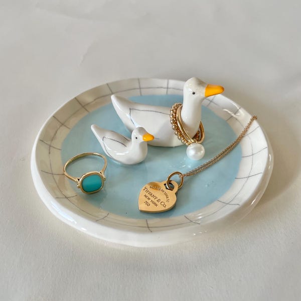Quack Quack Ring Dish | Trinket Dish | Birthday Gift |  Handmade in California
