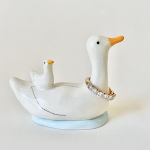 Mommy Goose Ring| Handmade| Ceramic