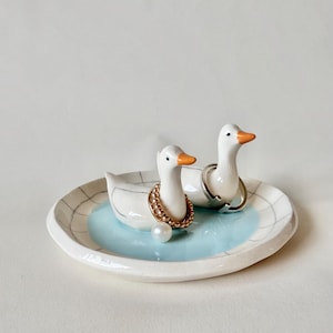 Bonded by the Pond Ring Dish |  Trinket Dish | Wedding Gift |  Anniversary Surprise | Handmade in California