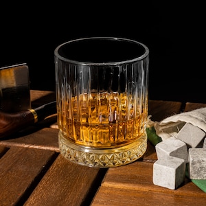 Bourbon Glass Set, Christmas Whiskey Glass Gift Set, Gift for Boyfriend, Gift for Husband, Whiskey Lover Gift, Valentines Day Gift Ideas.