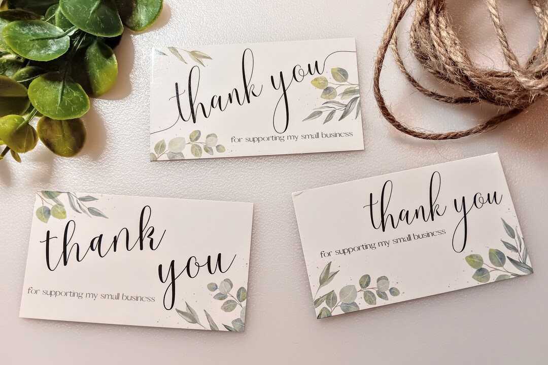 Mobiusea Creation 120 Dankeskarten Aus Kraftpapier – 5,1 X 8,9 Cm, Rustikal Für Kleine Unternehmen & Geschenkverpackung