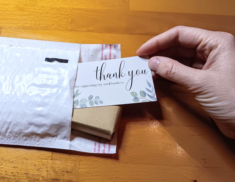 Thank You for Supporting My Small Business Cards | Thank You Small Business Cards | Product Inserts | 3 sets of 50 | 150 count image 5