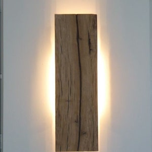 Handgefertigte Massivholz Wandleuchten für die Beleuchtung zu Hause Bild 3