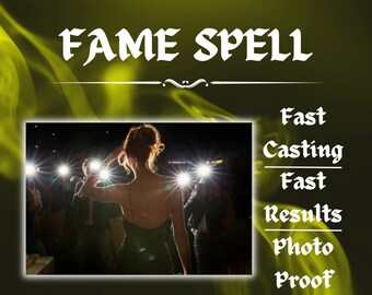 FAME SPELL - Strong Fame Spell, Social Media Spell, Become Famous And Popular Spell, Fast Casting Spell, Popular Spell, Same Day.