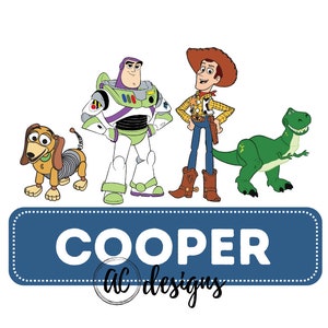 Woody & Buzz Nameplate PNG *BUNDLE*