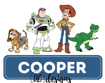 Woody & Buzz Nameplate PNG *BUNDLE*