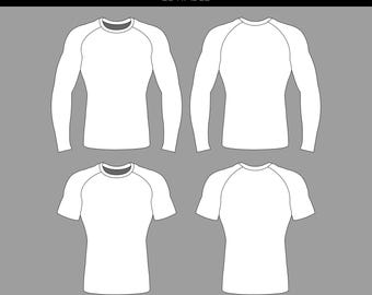 MMA Boxing Rashguard Rash Guard artwork fully editable vector mockup