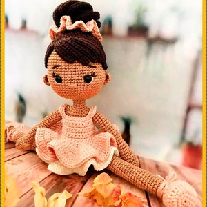 Doll Ballerina Amigurumi , Crochet Toy , Handmade Christmas Gift
