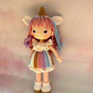 Doll Sofia , Doll Rosie , Doll Alice amigurumi crochet doll, gift for kids , handmade knitting doll