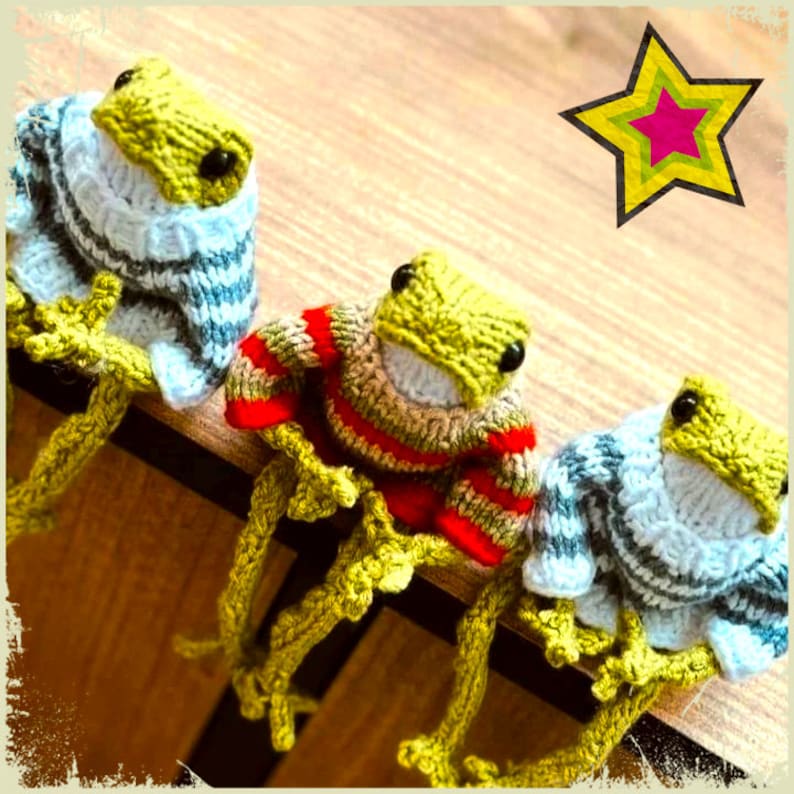 Cute Froggie , Custom Crochet frog, Froggie's Sweater, Sweater to fit frog, toys for kids, finished toy