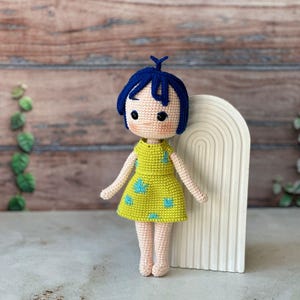 Amigurumi Joy Doll ,Crochet Plush Gifts , finished doll gift for her , Inside Out Emotions