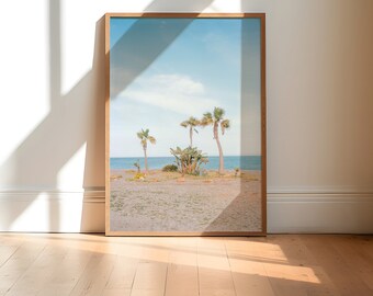 Landschaft Fotografie Druck / Home Dekor Wandkunst Kunstdruck / Wohnzimmer / minimal wall art Druck / Spanien palm tree / Wanddekoration /