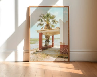 Landschaft Fotografie Druck / Home Dekor Wandkunst Kunstdruck / Wohnzimmer / minimal wall art Druck / Spanien palm tree /  Wanddekoration