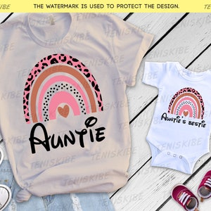 Auntie And Auntie&#39;s Bestie Shirt, Auntie And Nephew Matching Shirts, Aunt And Niece Matching Shirt, New Baby Shirt Aunt Baby Matching Shirt