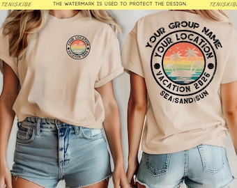 Custom Family Vacation 2026 Shirts, Custom Summer Shirt, Family Vacation Shirts, Custom Shirt, Personalized Family Shirt, Retro Shirts