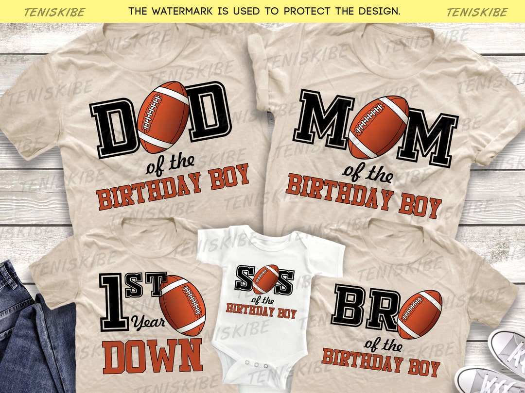 Birthday Football Family Shirts, Boys Birthday T Shirt, Football Theme