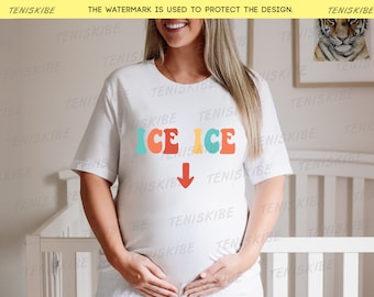 Ice ice baby shirt, Pregnancy Announcement shirt, Baby Reveal Shirt, Expecting Mama, i&#39;m pregnant shirt, Pregnancy Reveal Shirt